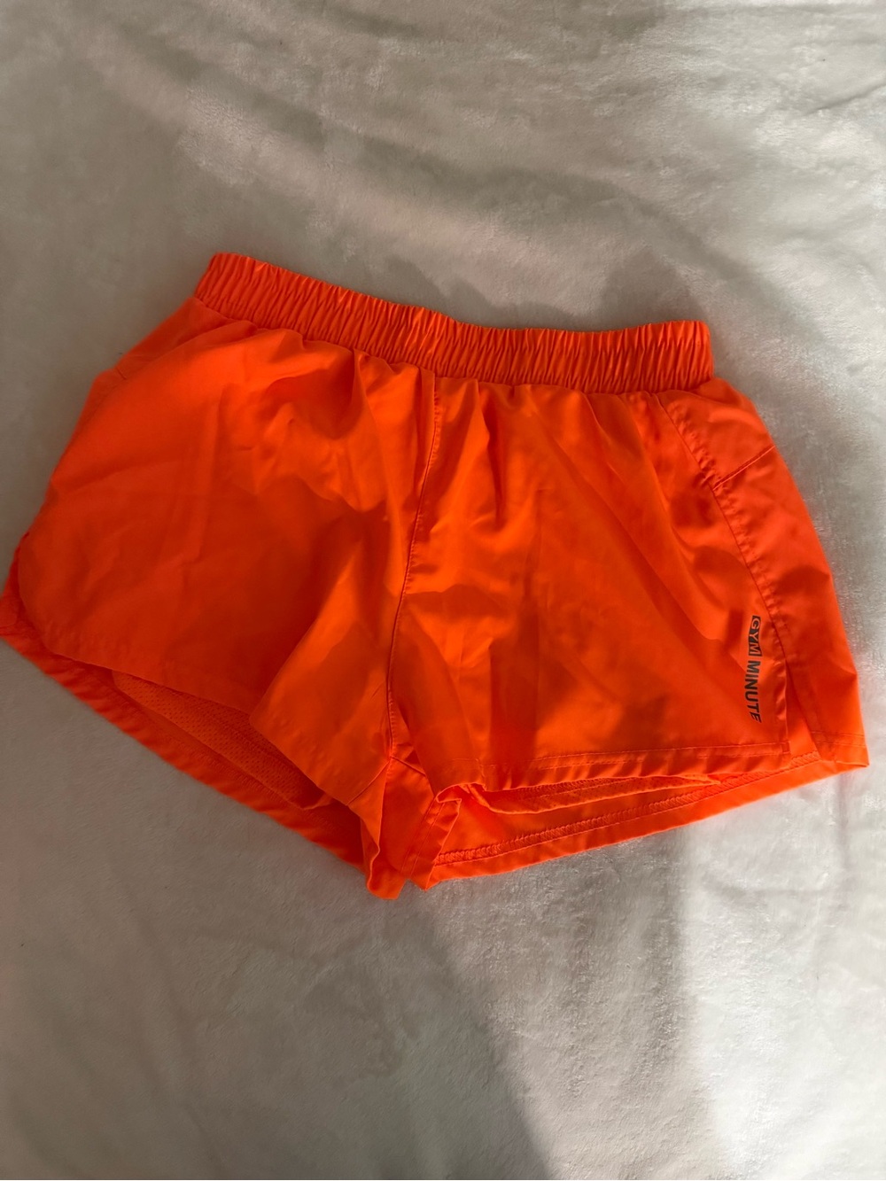 Women's Neon Orange Running Shorts